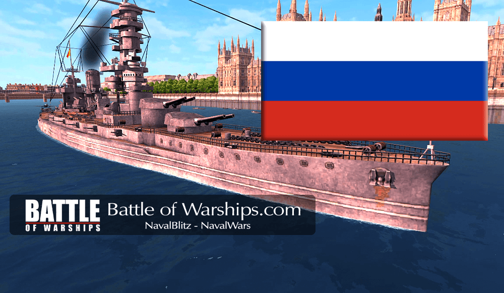 FUSO and RUSSIA flag - Battle of Warships