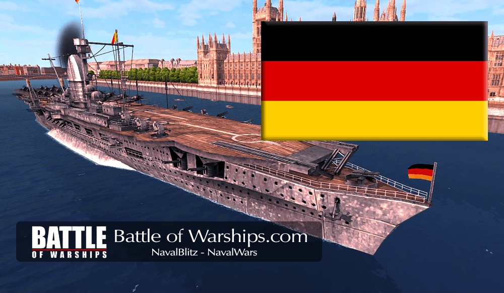 GRAF ZEPPELIN and GERMANY flag - Battle of Warships