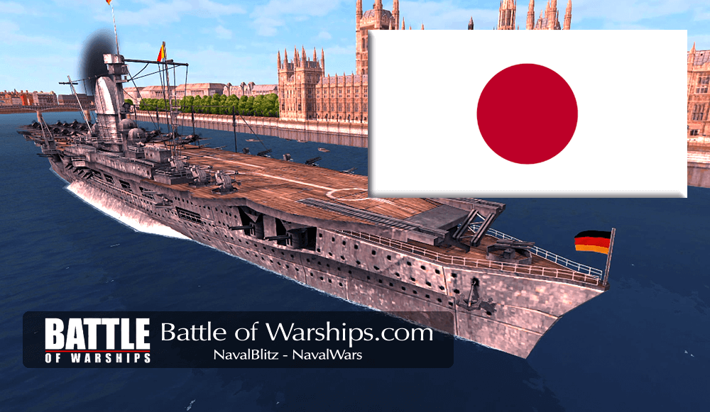 GRAF ZEPPELIN and JAPAN flag - Battle of Warships