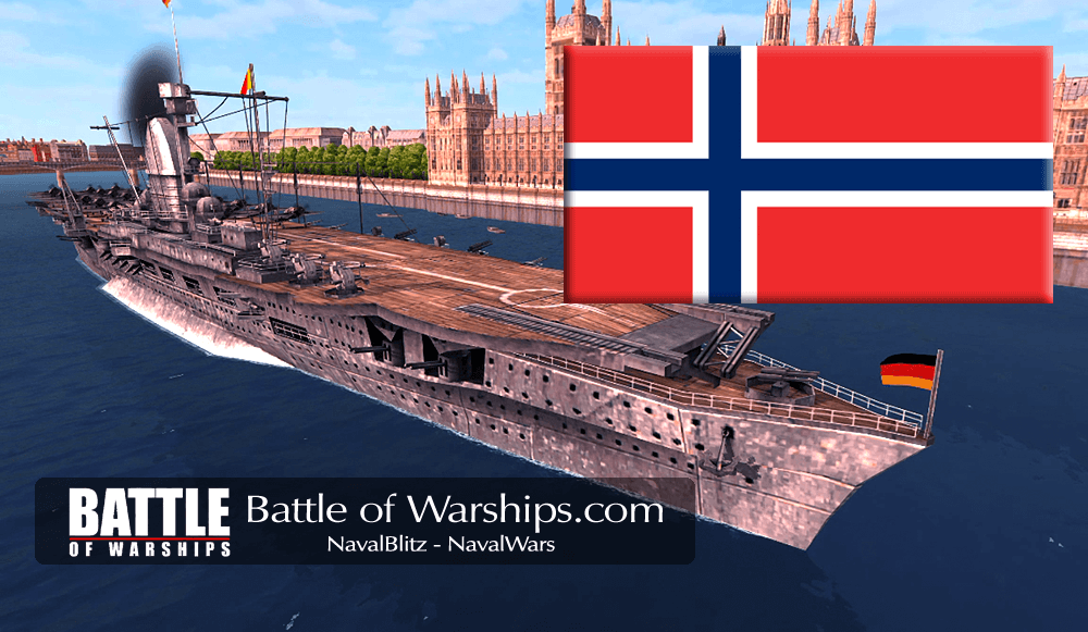 GRAF ZEPPELIN and NORWAY flag - Battle of Warships