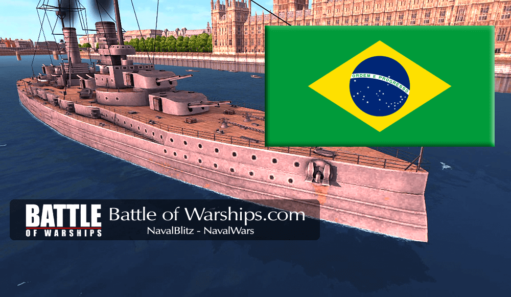 GROSSER KURFÜRST and Brazil flag - Battle of Warships