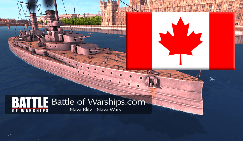 GROSSER KURFÜRST and CANADA flag - Battle of Warships