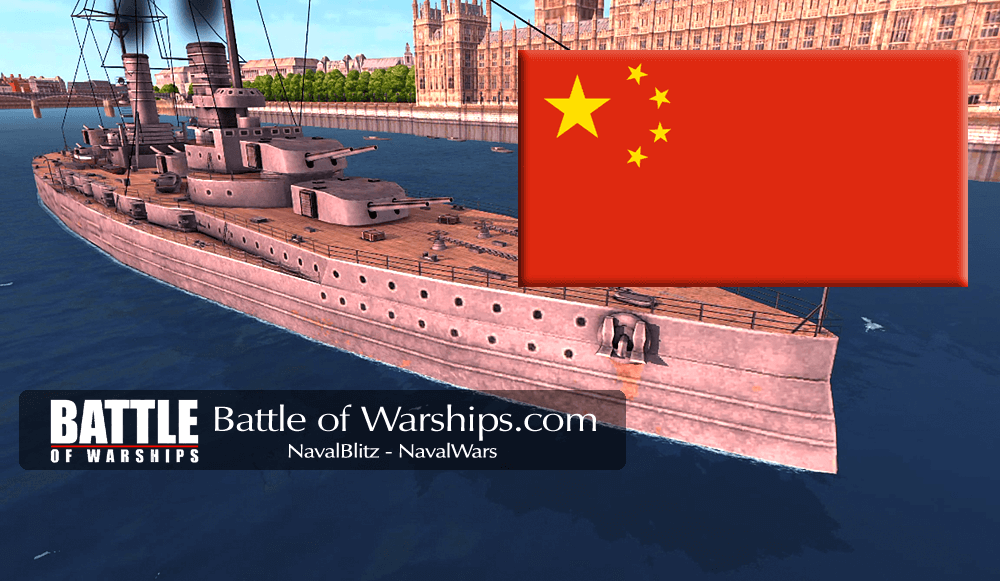 GROSSER KURFÜRST and CHINA flag - Battle of Warships
