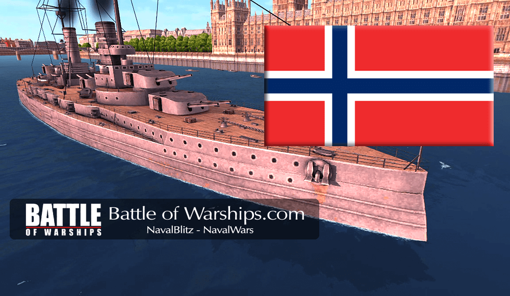GROSSER KURFÜRST and NORWAY flag - Battle of Warships