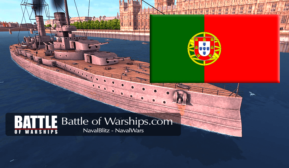 GROSSER KURFÜRST and PORTUGAL flag - Battle of Warships