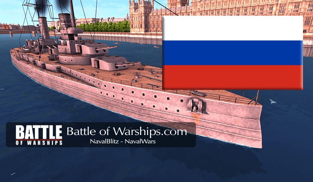 GROSSER KURFÜRST and RUSSIA flag - Battle of Warships
