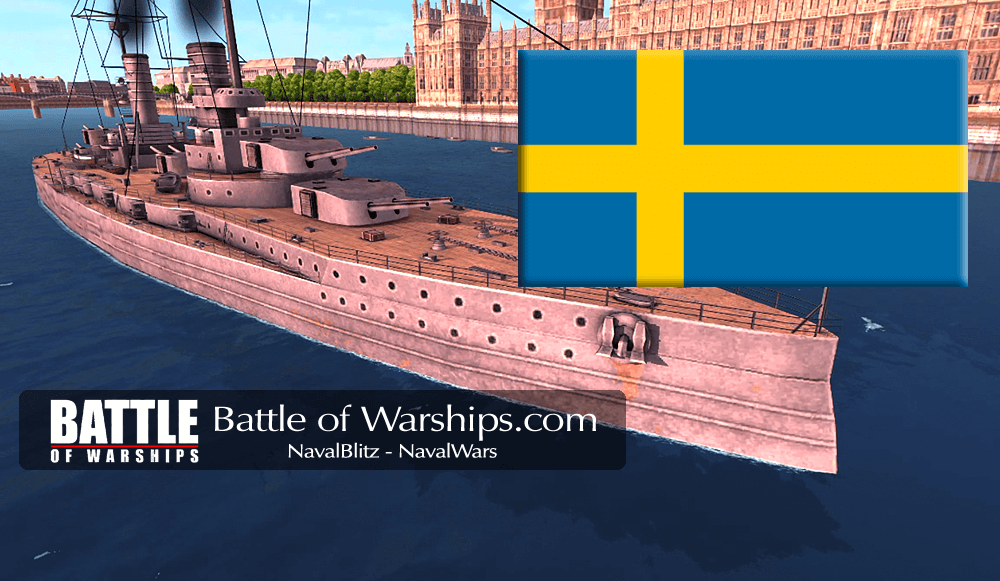 GROSSER KURFÜRST and SWEDEN flag - Battle of Warships