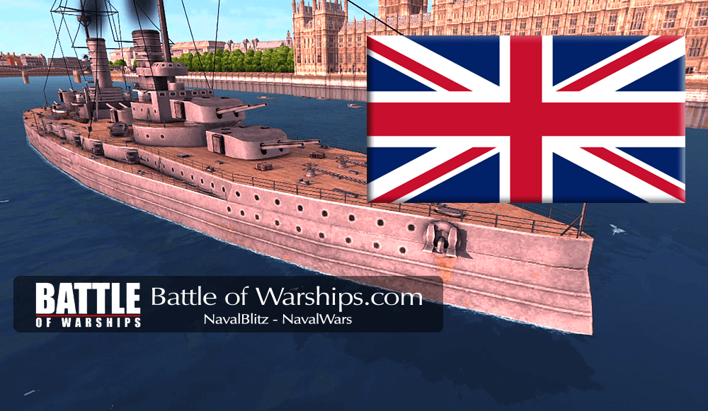 GROSSER KURFÜRST and UK flag - Battle of Warships