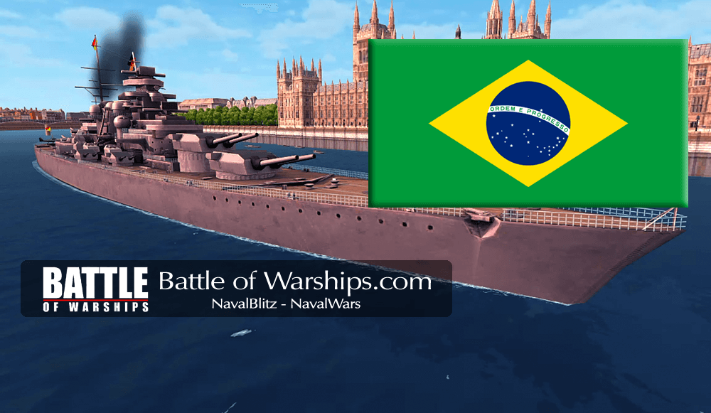 H41 and Brazil flag - Battle of Warships