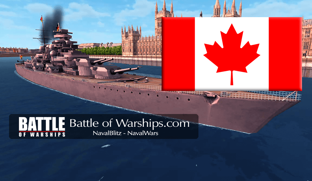 H41 and CANADA flag - Battle of Warships