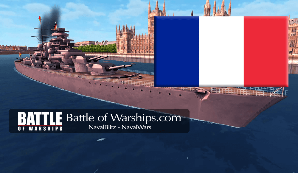 H41 and FRANCE flag - Battle of Warships