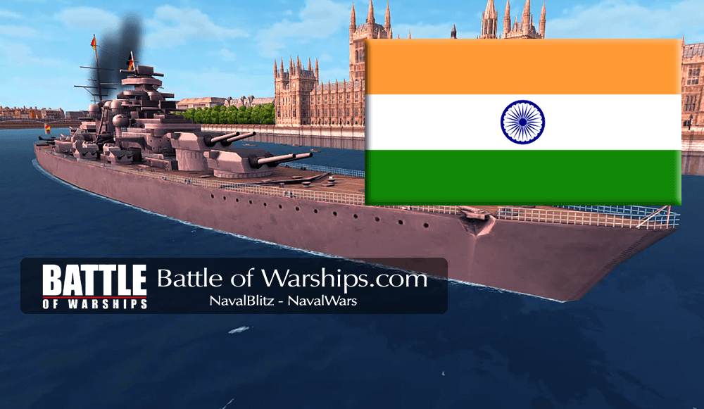 H41 and INDIA flag - Battle of Warships