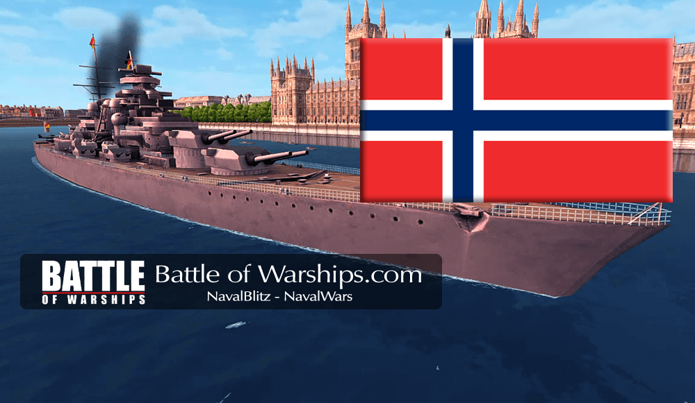 H41 and NORWAY flag - Battle of Warships