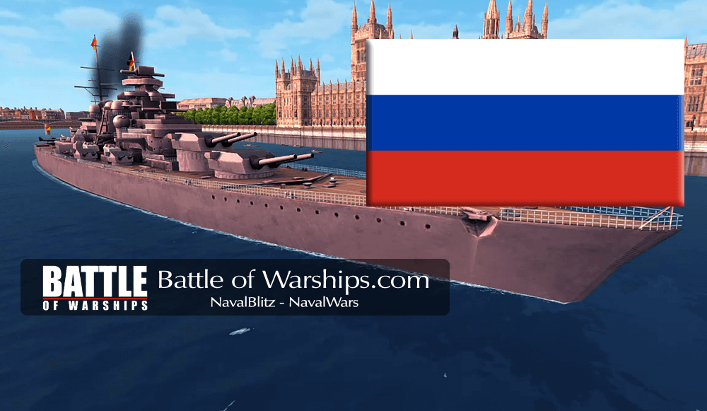 H41 and RUSSIA flag - Battle of Warships