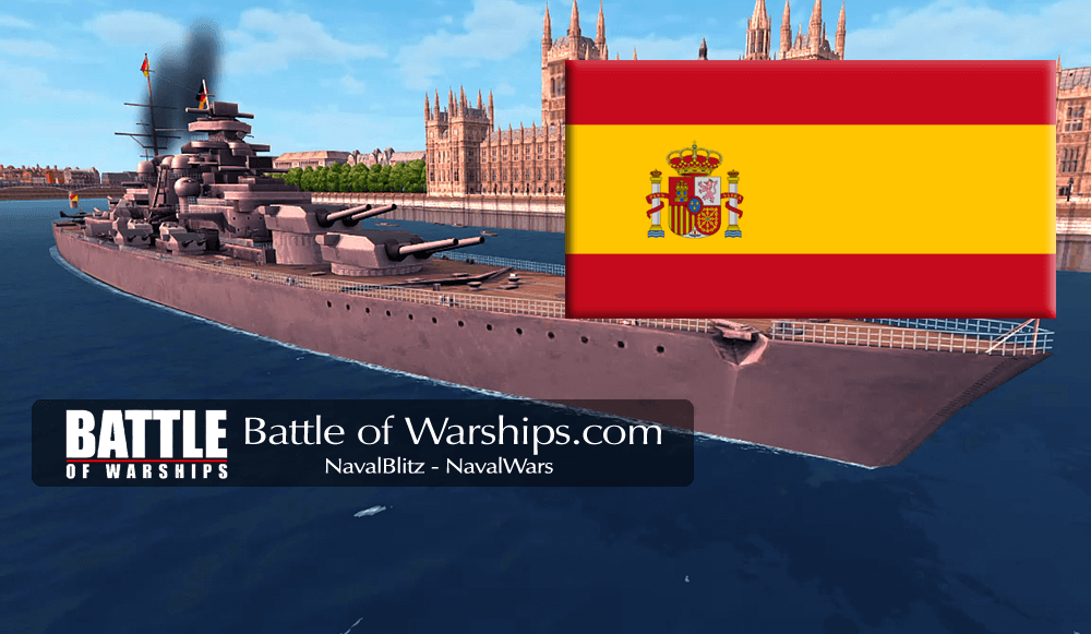 H41 and SPAIN flag - Battle of Warships