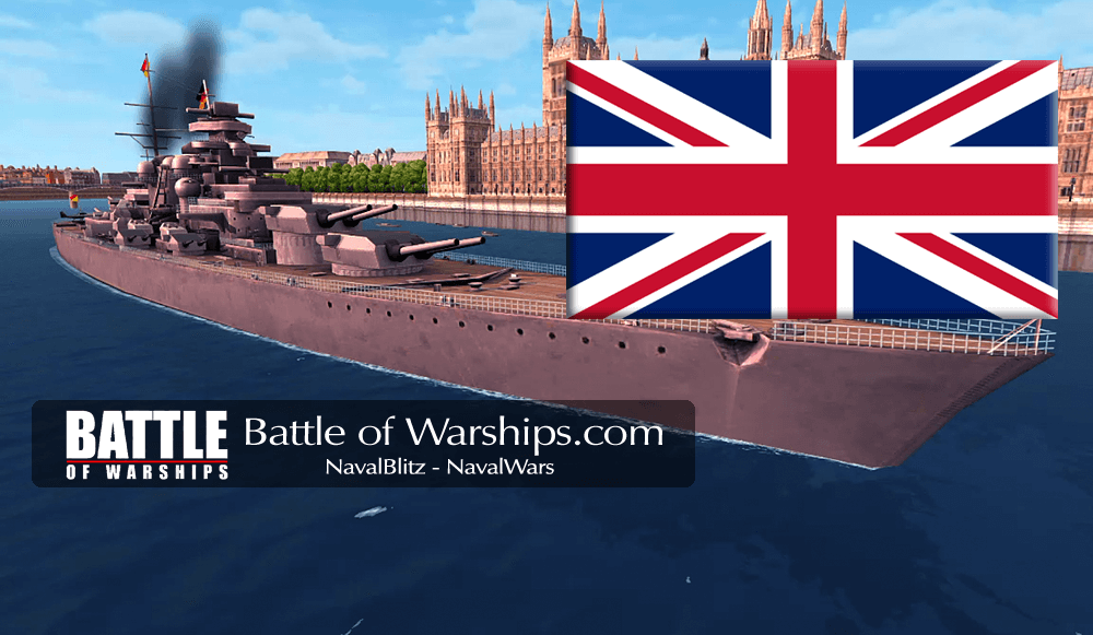 H41 and UK flag - Battle of Warships