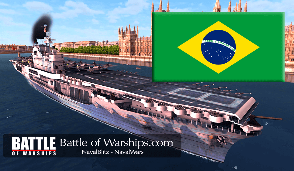 HONET and Brazil flag - Battle of Warships