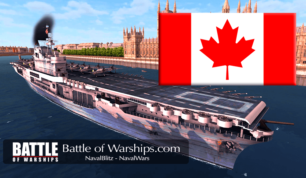 HONET and CANADA flag - Battle of Warships