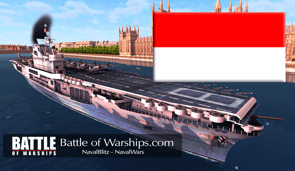 HONET and INDNESIA flag - Battle of Warships