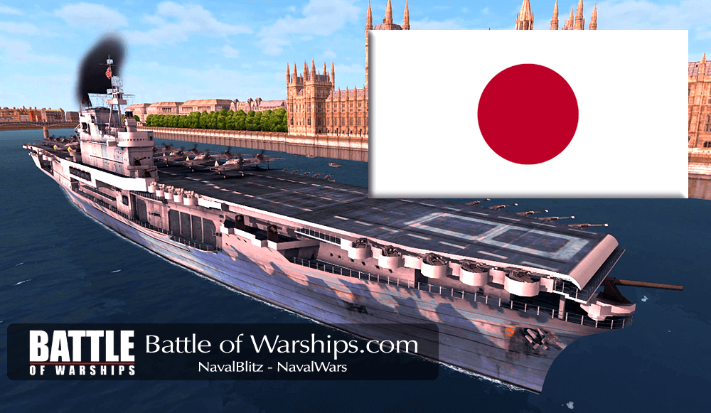 HONET and JAPAN flag - Battle of Warships