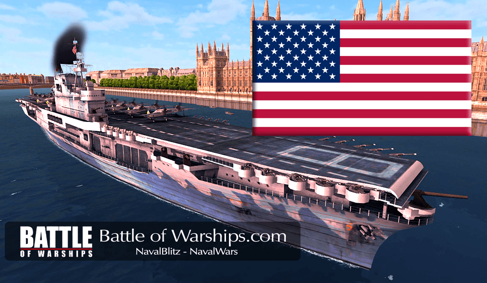 HONET and USA flag - Battle of Warships