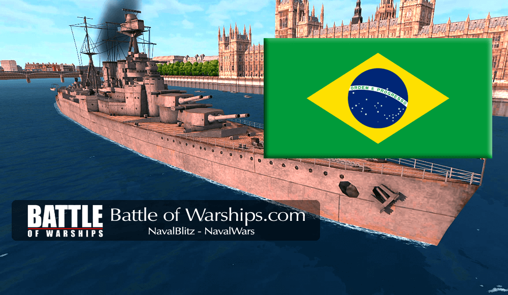 HOOD and Brazil flag - Battle of Warships