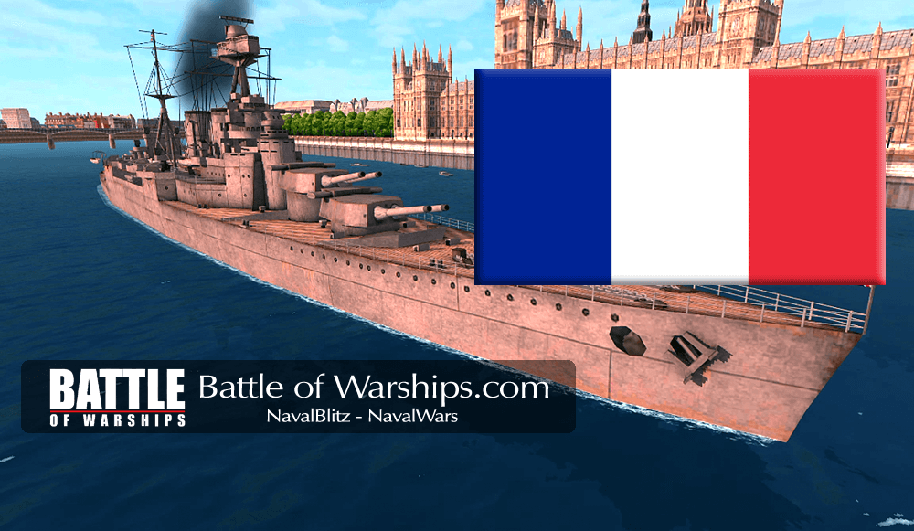HOOD and FRANCE flag - Battle of Warships
