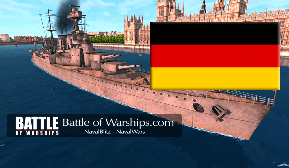 HOOD and GERMANY flag - Battle of Warships