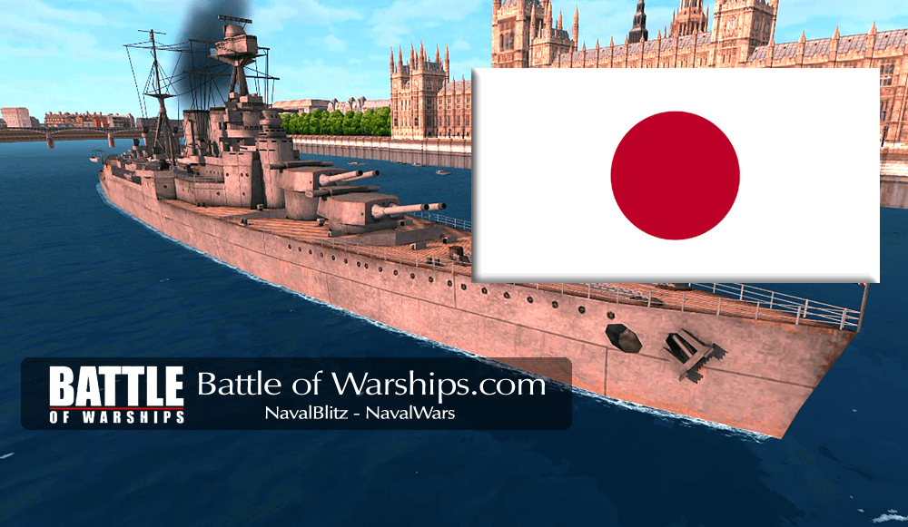 HOOD and JAPAN flag - Battle of Warships