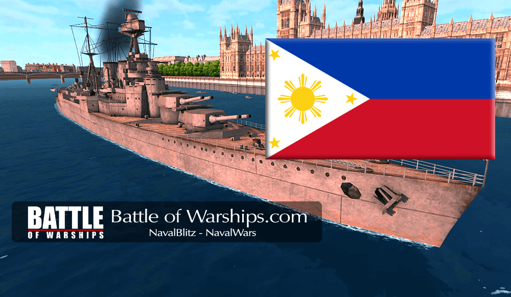 HOOD and PILIPPINES flag - Battle of Warships