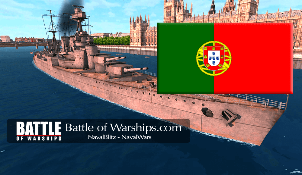 HOOD and PORTUGAL flag - Battle of Warships