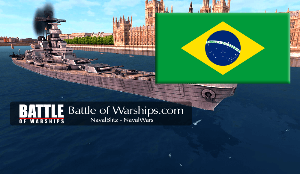 IOWA and Brazil flag - Battle of Warships