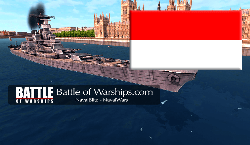 IOWA and INDNESIA flag - Battle of Warships