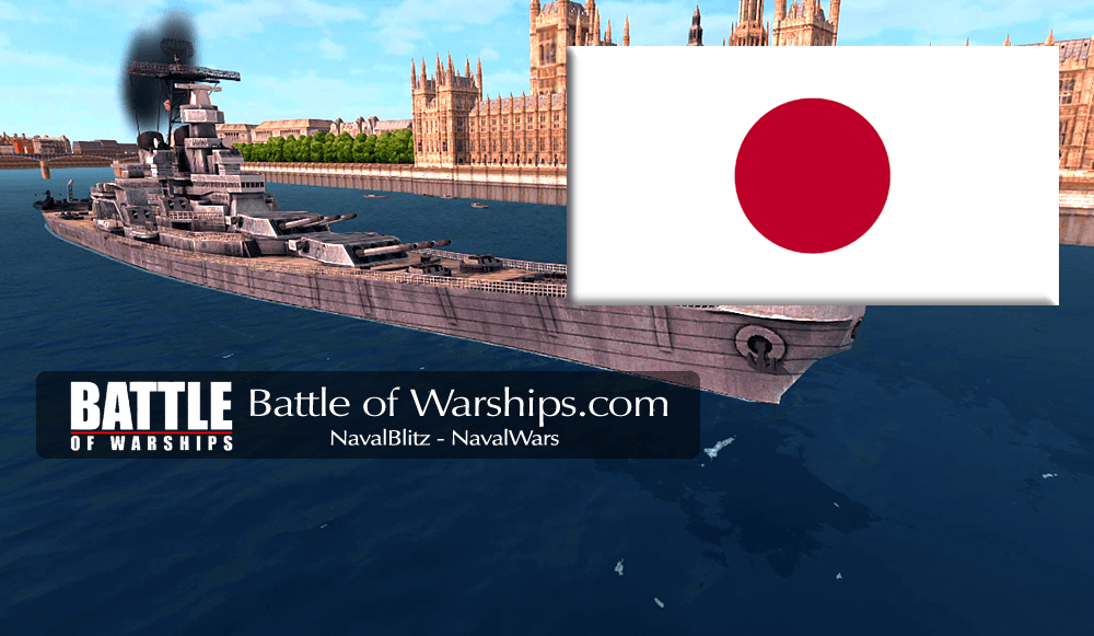 IOWA and JAPAN flag - Battle of Warships