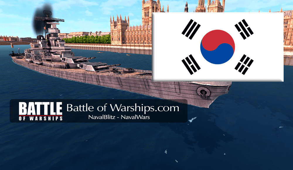 IOWA and KORIA flag - Battle of Warships