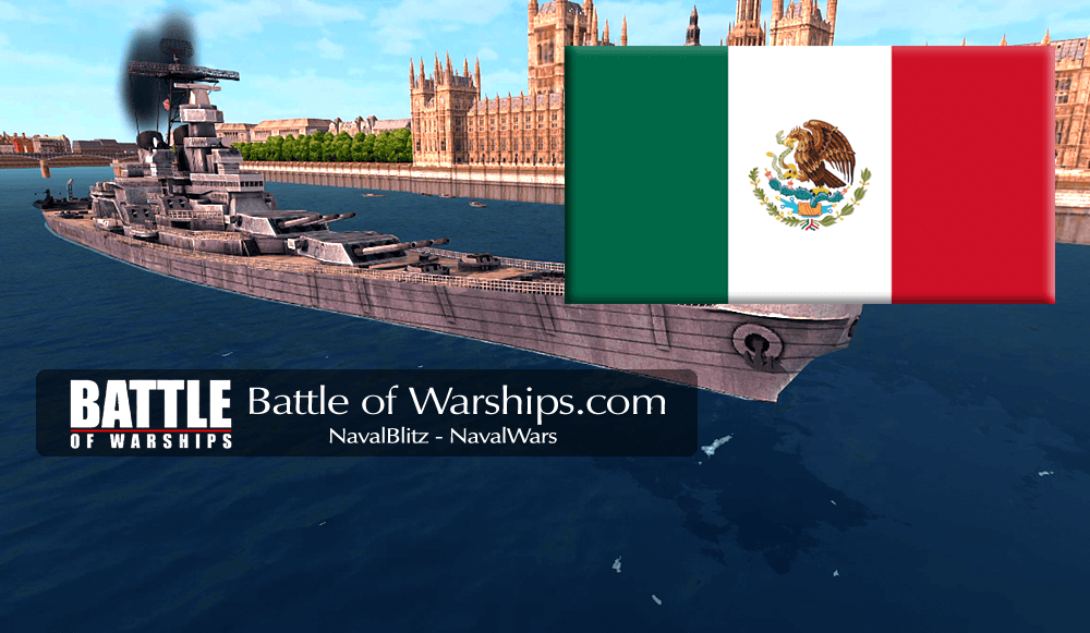 IOWA and MEXICO flag - Battle of Warships