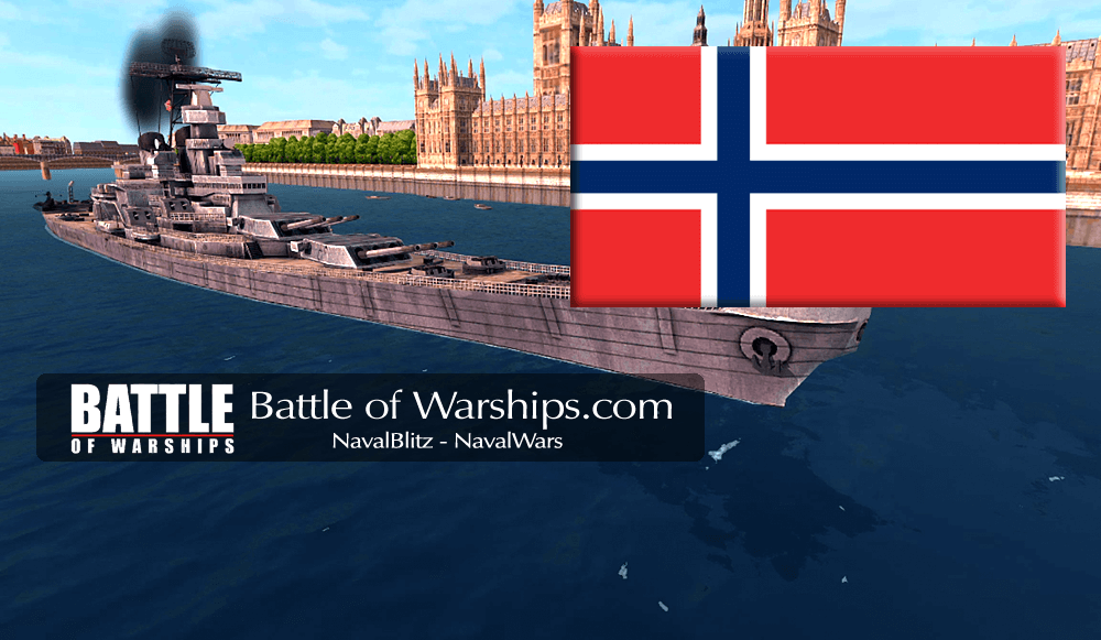 IOWA and NORWAY flag - Battle of Warships