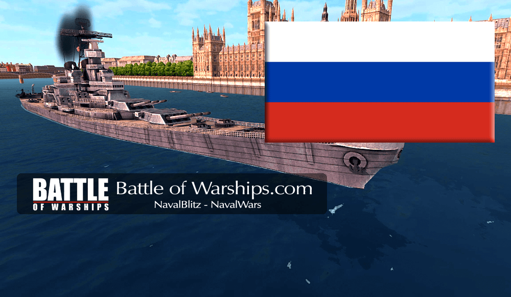 IOWA and RUSSIA flag - Battle of Warships