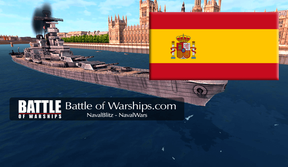 IOWA and SPAIN flag - Battle of Warships
