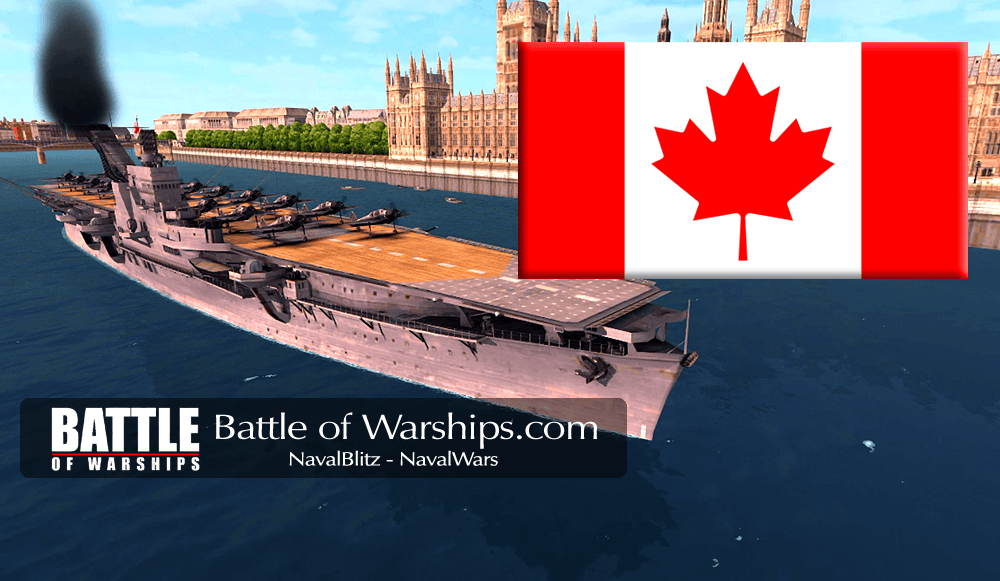 JUNYO and CANADA flag - Battle of Warships