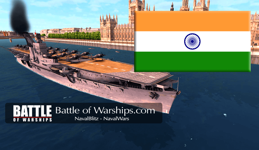 JUNYO and INDIA flag - Battle of Warships