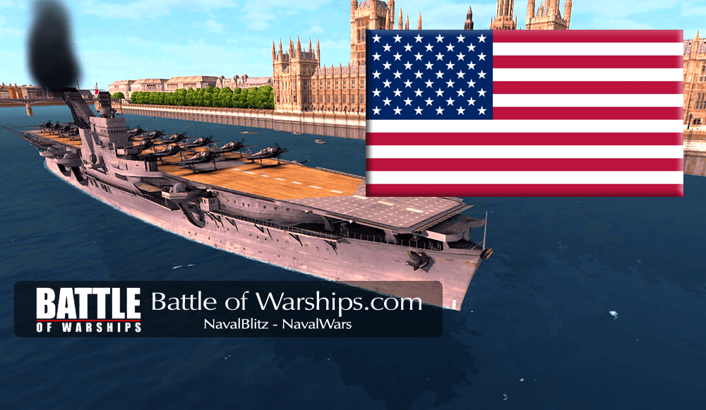 JUNYO and USA flag - Battle of Warships