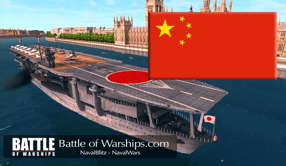 KAGA and CHINA flag - Battle of Warships