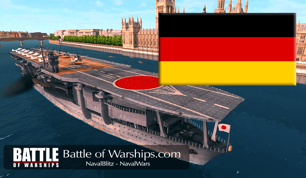 KAGA and GERMANY flag - Battle of Warships