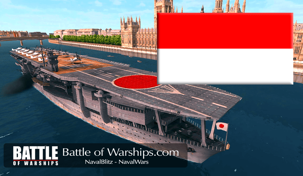 KAGA and INDNESIA flag - Battle of Warships