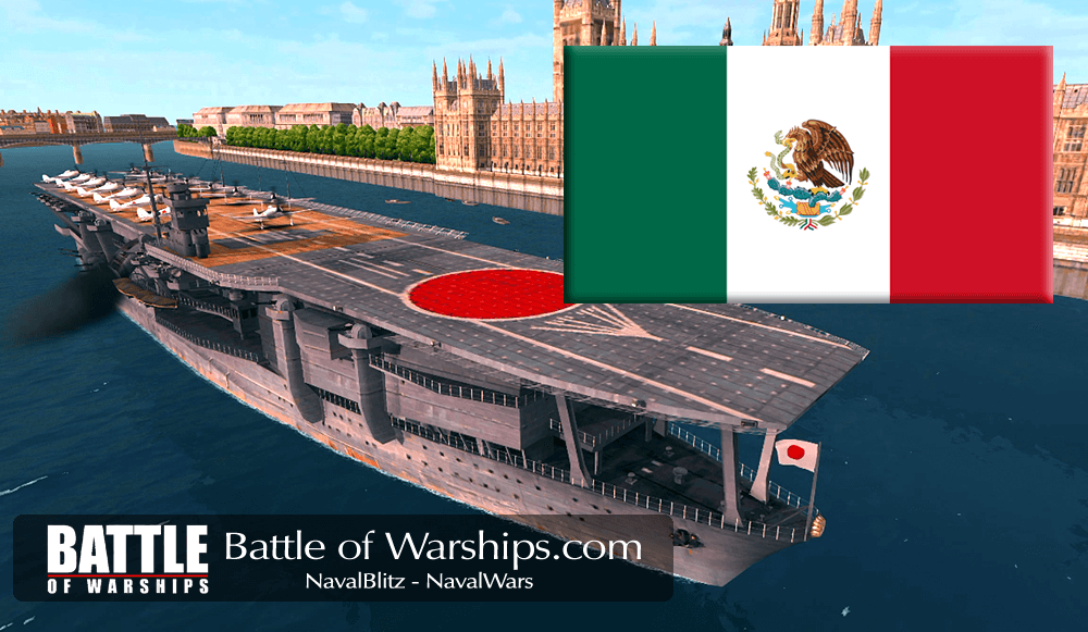 KAGA and MEXICO flag - Battle of Warships