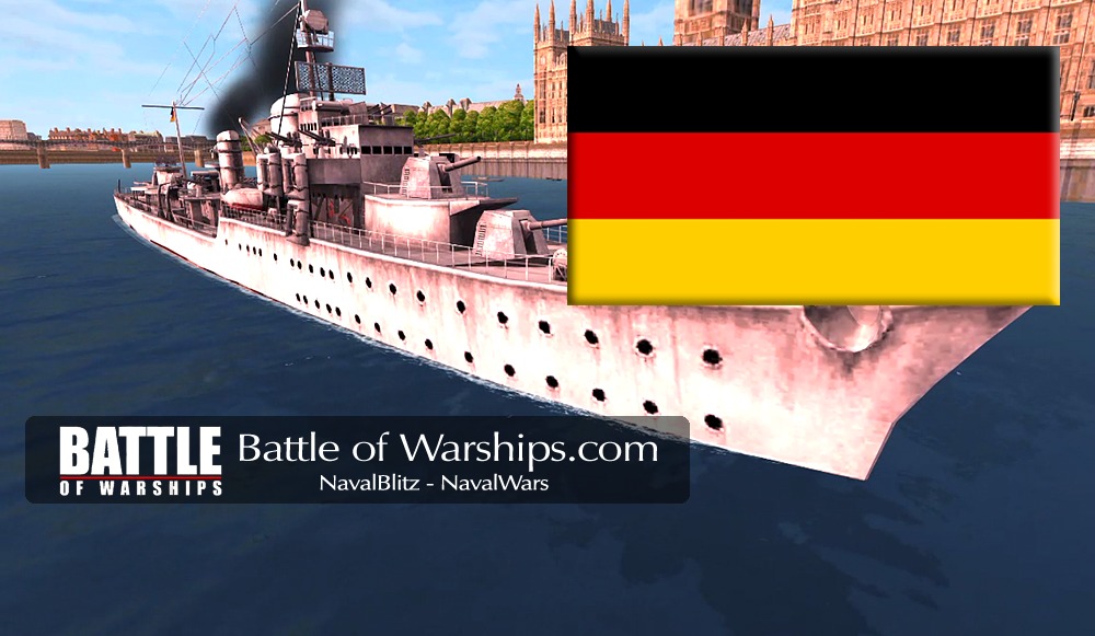 KARL GALSTER and GERMANY flag - Battle of Warships
