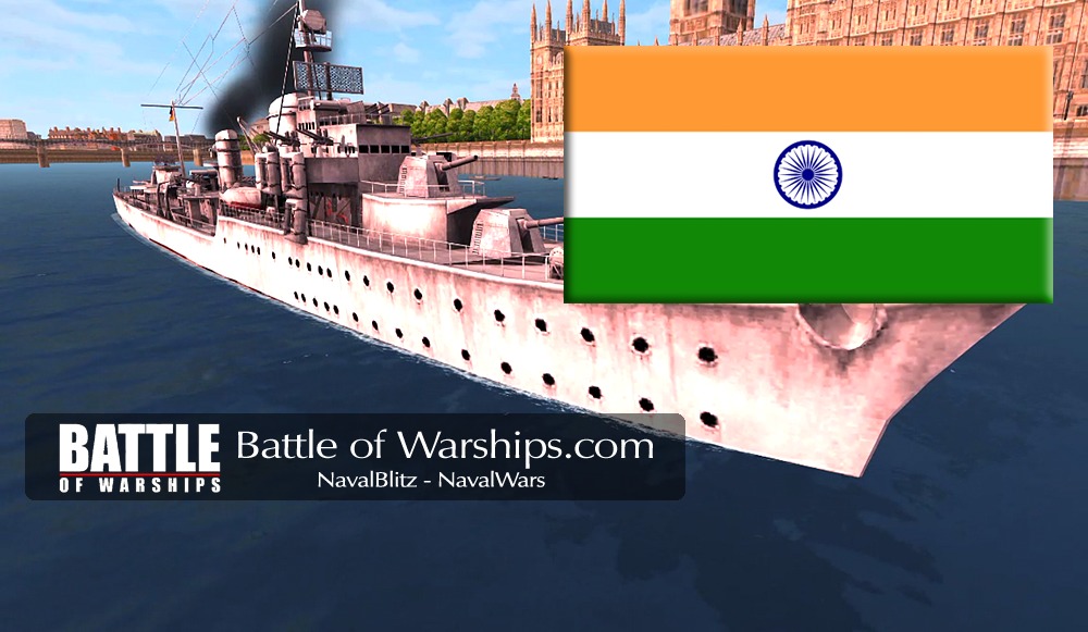 KARL GALSTER and INDIA flag - Battle of Warships