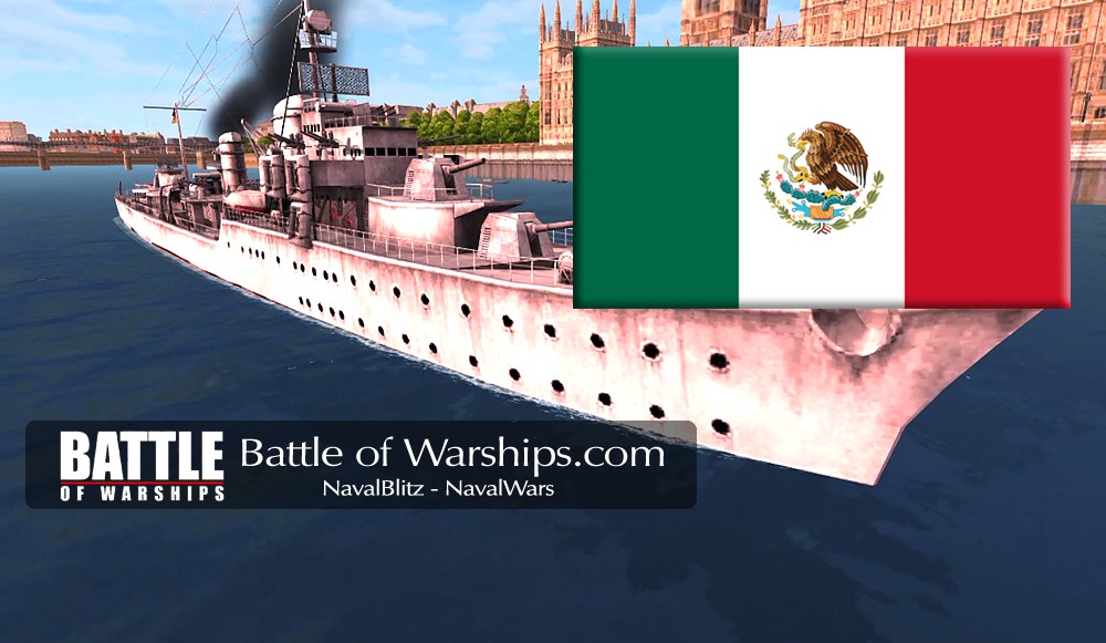 KARL GALSTER and MEXICO flag - Battle of Warships