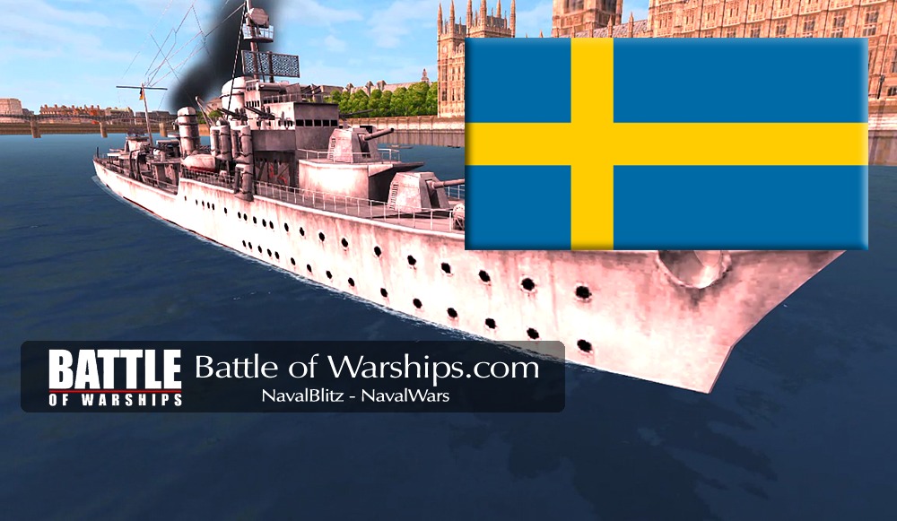 KARL GALSTER and SWEDEN flag - Battle of Warships